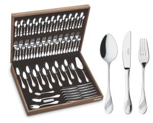 Faqueiro Inox 76 Peças Com Estojo France Tramontina 66931300